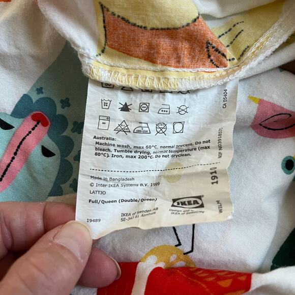 Ikea LATTJO Forrest Animals Duvet Cover 2 Pillowcases & Duvet Insert Full/Queen - Picture 5 of 5